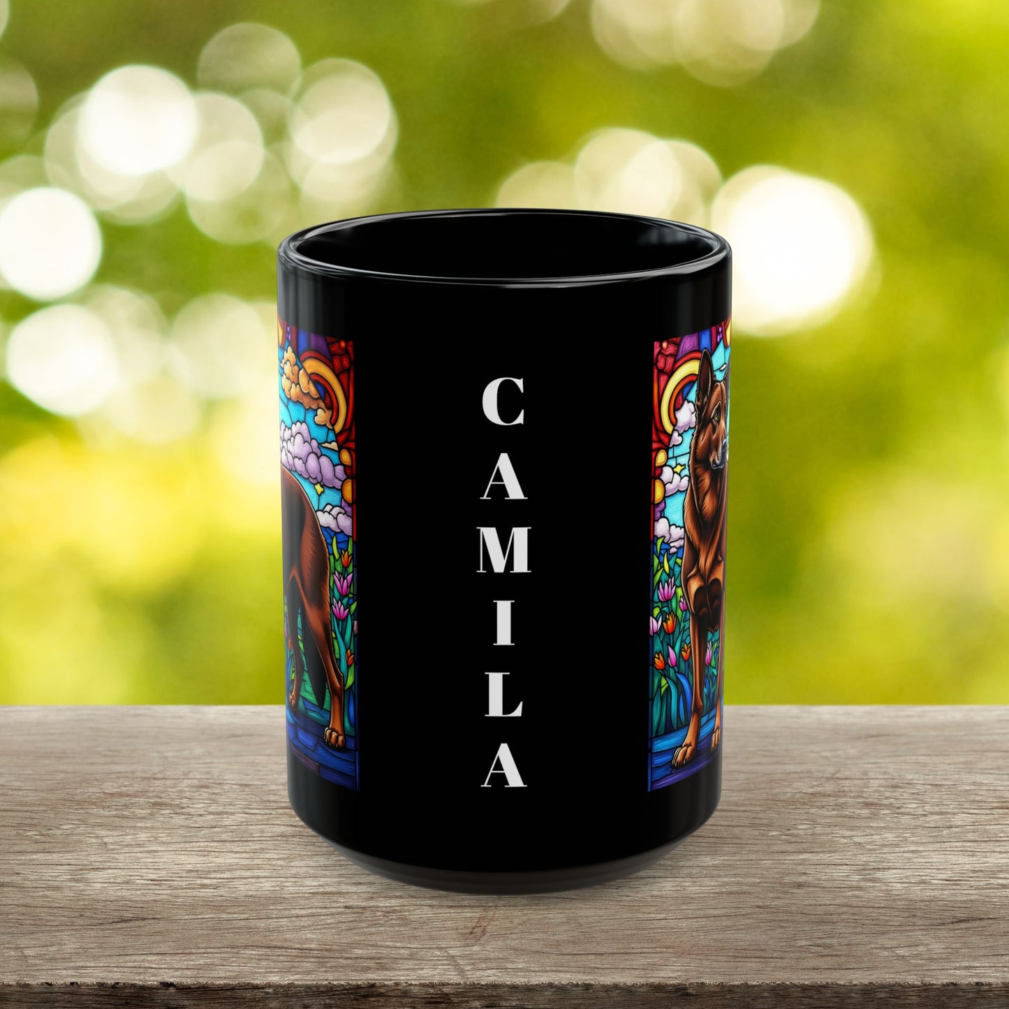 German Shepherd (Liver) Personalized Mug, Pet Lover Mug, Dog Coffee Mug, Custom Name Mug, Dog Lover Gift, Dog-Themed Mug, GS Mug