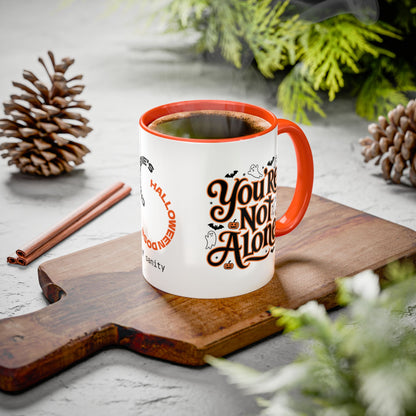 You're Not Alone - Personalized Halloween Mug for Mental Health Support & Survivor Gifts