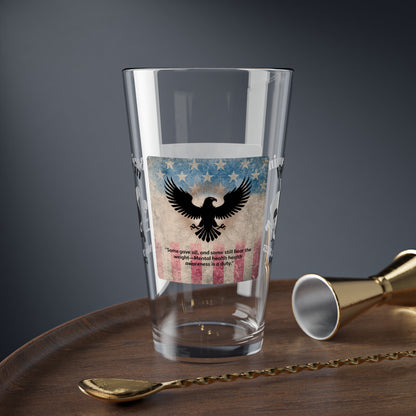 Personalized Memorial Day Pint Glass - "Some Gave All", PTSD Awareness Gift for Veterans & Memorial Days