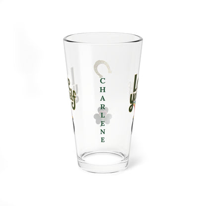 Love Yourself: Personalized St. Patrick's Day Pint Glass - Customizable Name for Happiness and Positivity
