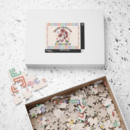 Grow Positive Thoughts - Affirmation Puzzle Gift for Survivors and Puzzle Lovers