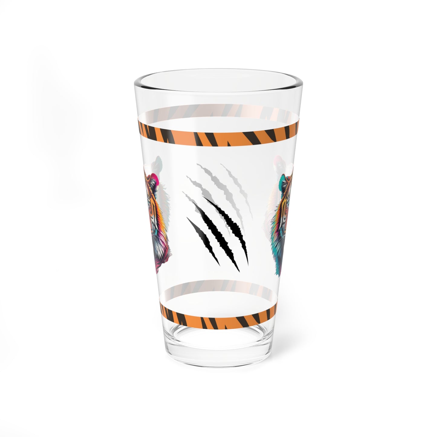 Roar to Renewal 16oz Tiger Pint Glass - Inspiring Strength, Courage, and Empowerment