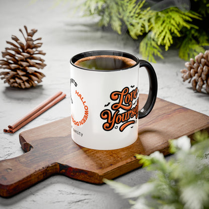 Love Yourself - Personalized Halloween Mug for Self-Love, Mental Health & Healing Gifts