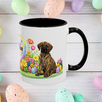 Shop our great dane brindle puppy easter mug featuring the 11oz style option from MySisterIsASurvivor.
