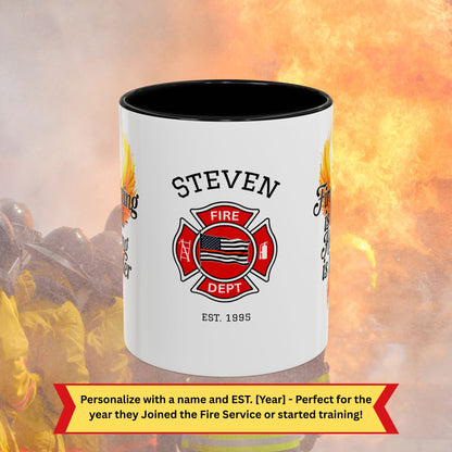Firefighter Support Custom Mug - Firefighting Is Hard - Healing Is Harder | PTSD Awareness Coffee Mug