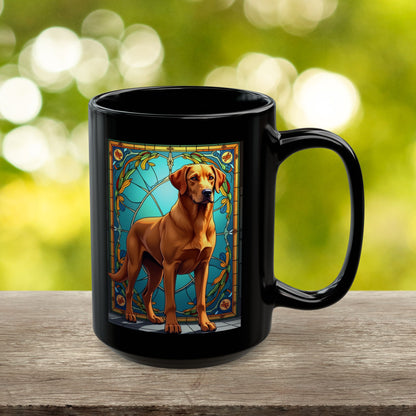 Labrador Retriever Fox Red personalized mug, custom dog coffee cup gift for Lab lovers