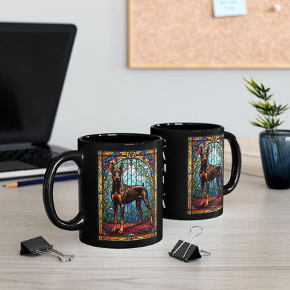 Doberman Pinscher (Red & Rust) Personalized Mug, Pet Lover Mug, Dog Coffee Mug, Custom Dobie Name Mug, Dog Lover Gift, Dog-Themed Mug