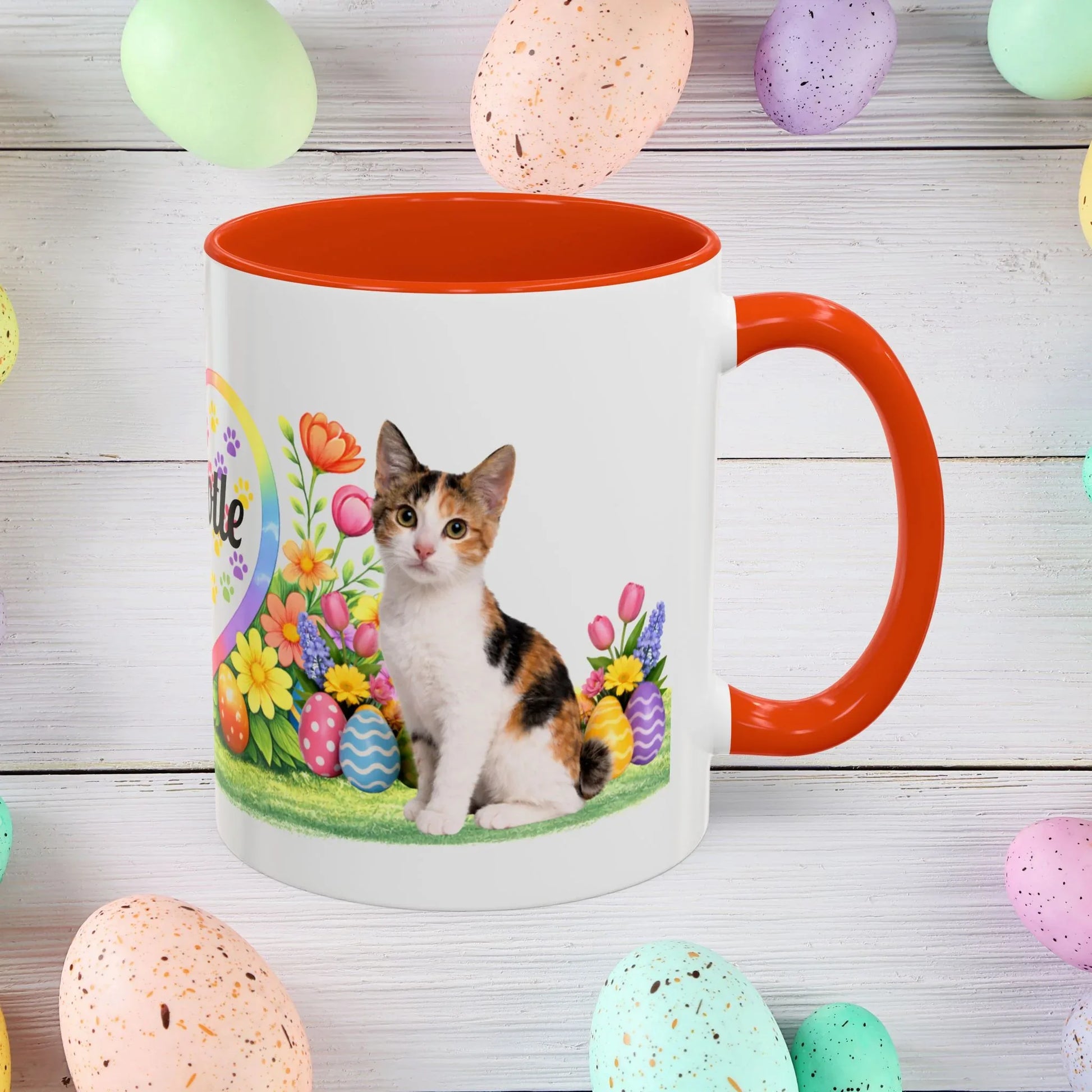 Shop our japanese bobtail kitten easter mug featuring the 11oz style option from MySisterIsASurvivor.
