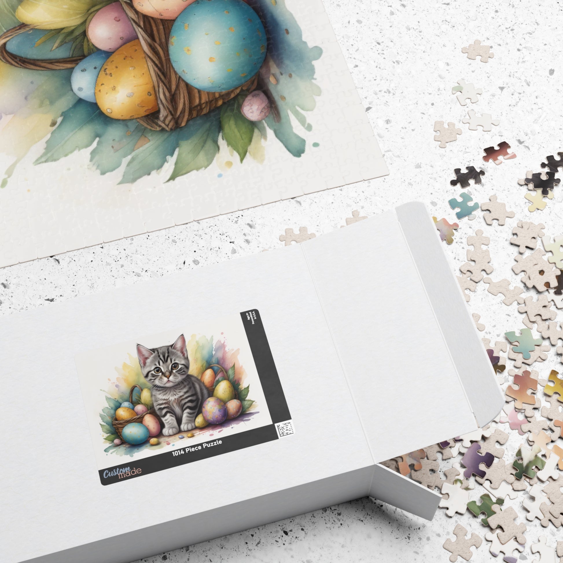 American Shorthair Easter Kitten Puzzle - Cat Lovers, Mental Health Benefits, Holiday Fun, Mindfulness, Stress Relief, Festive Gift