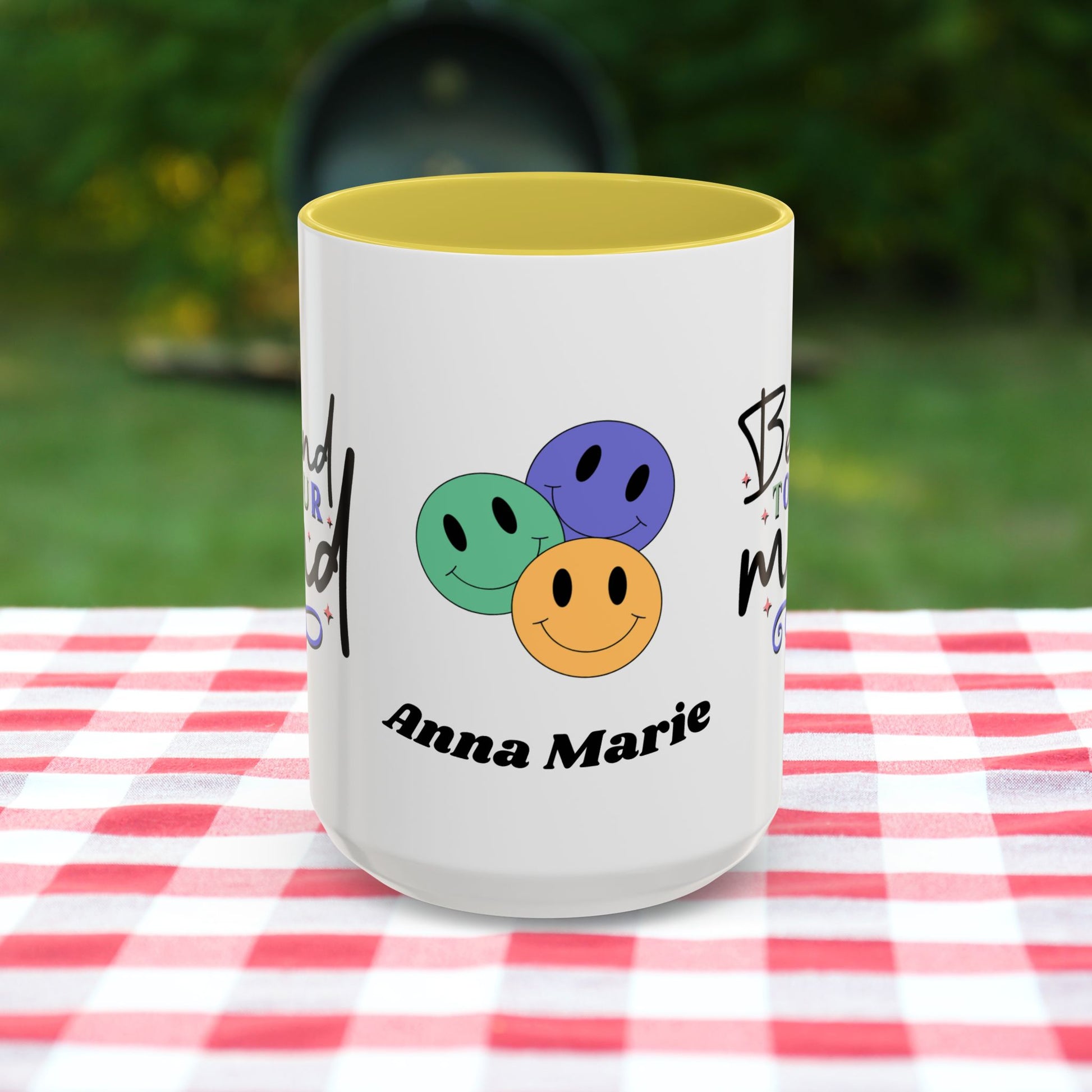 Be Kind to Your Mind - Custom Retro Uplifting Mug for Mental Health Support & Emotional Well-Being