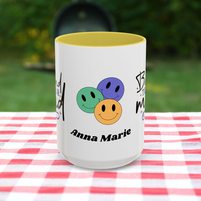 Be Kind to Your Mind - Custom Retro Uplifting Mug for Mental Health Support & Emotional Well-Being
