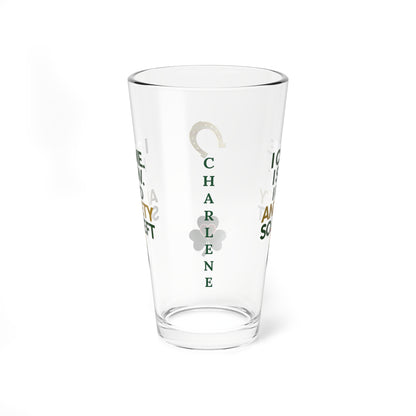 I Came. I Saw. I Had Anxiety So I Left: Personalized St. Patrick's Day Pint Glass - Customizable Name for Happiness and Positivity
