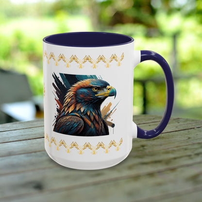 Raptor Resilience Mug with empowerment, strength, and mental wellness to help overcome adversity.
