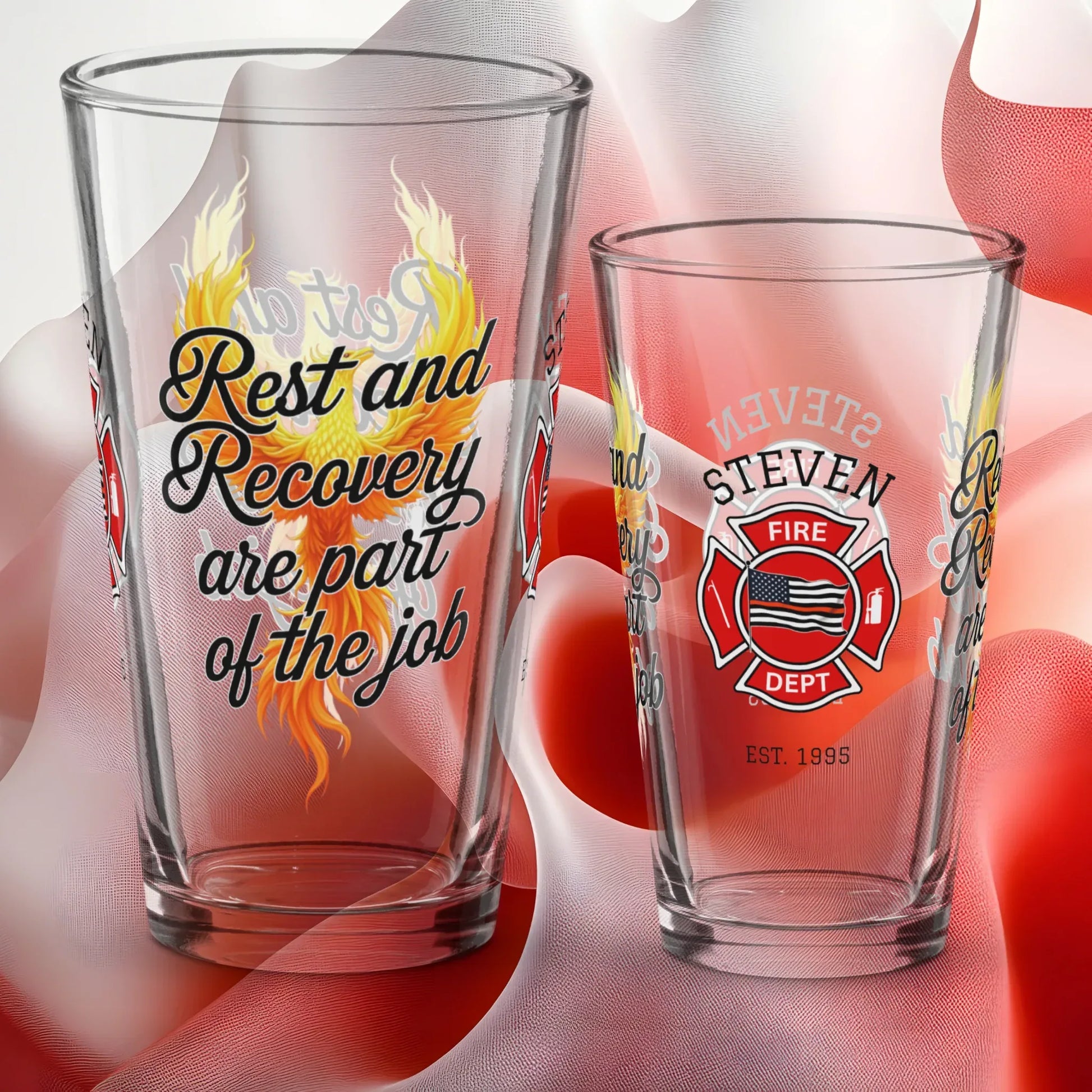 Shop our premium firefighter support pint rest and recovery from MySisterIsASurvivor.