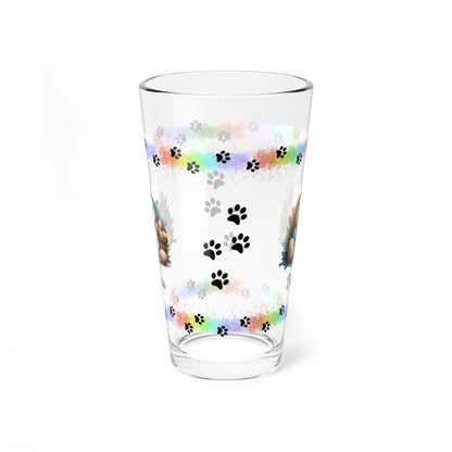 Bichon Frise Personalized Easter Puppy 16oz Pint Glass - Custom Dog Design, Mental Health Gift, Easter Décor, and Festive Celebrations