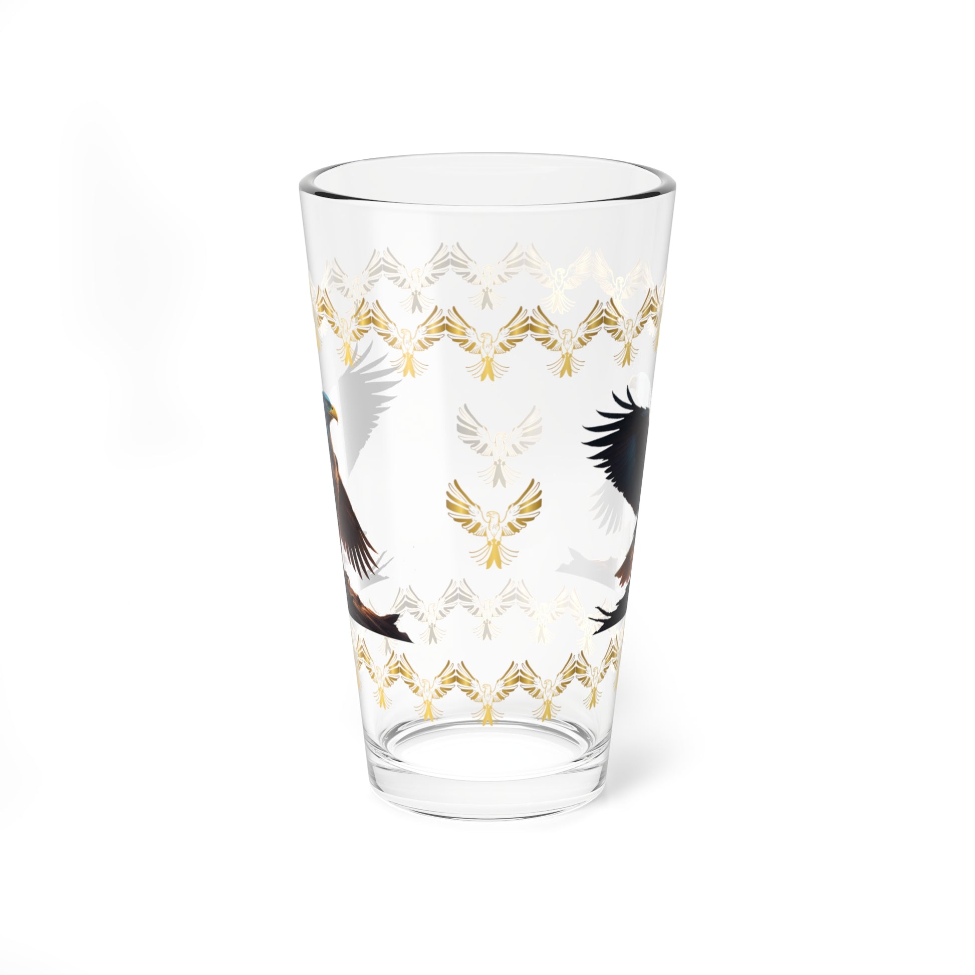 Wingspan of Strength 16oz Eagle Pint Glass - Symbol of Strength, Resilience, and Mental Health Awareness