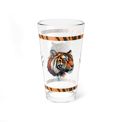 The Tiger Within 16oz Tiger Pint Glass - Inspiring Strength, Courage, and Empowerment
