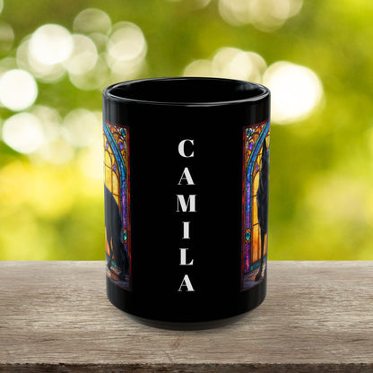 German Shepherd (Black) Personalized Mug, Pet Lover Mug, Dog Coffee Mug, Custom Name Mug, Dog Lover Gift, Dog-Themed Mug, GS Mug