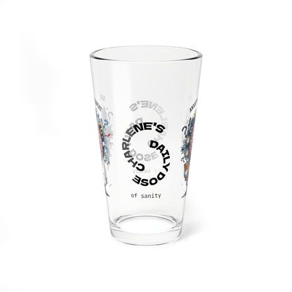 Personalized "Anxiety Level: Expert" pint glass with a sassy attitude and daily humor, perfect for positive vibes.