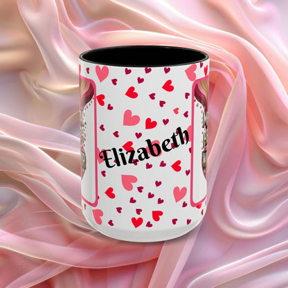 Mental Health Warrior Valentines mug celebrating strength and courage, empowering Valentine coffee cup