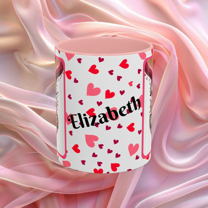 Mental Health Warrior Valentines mug celebrating strength and courage, empowering Valentine coffee cup