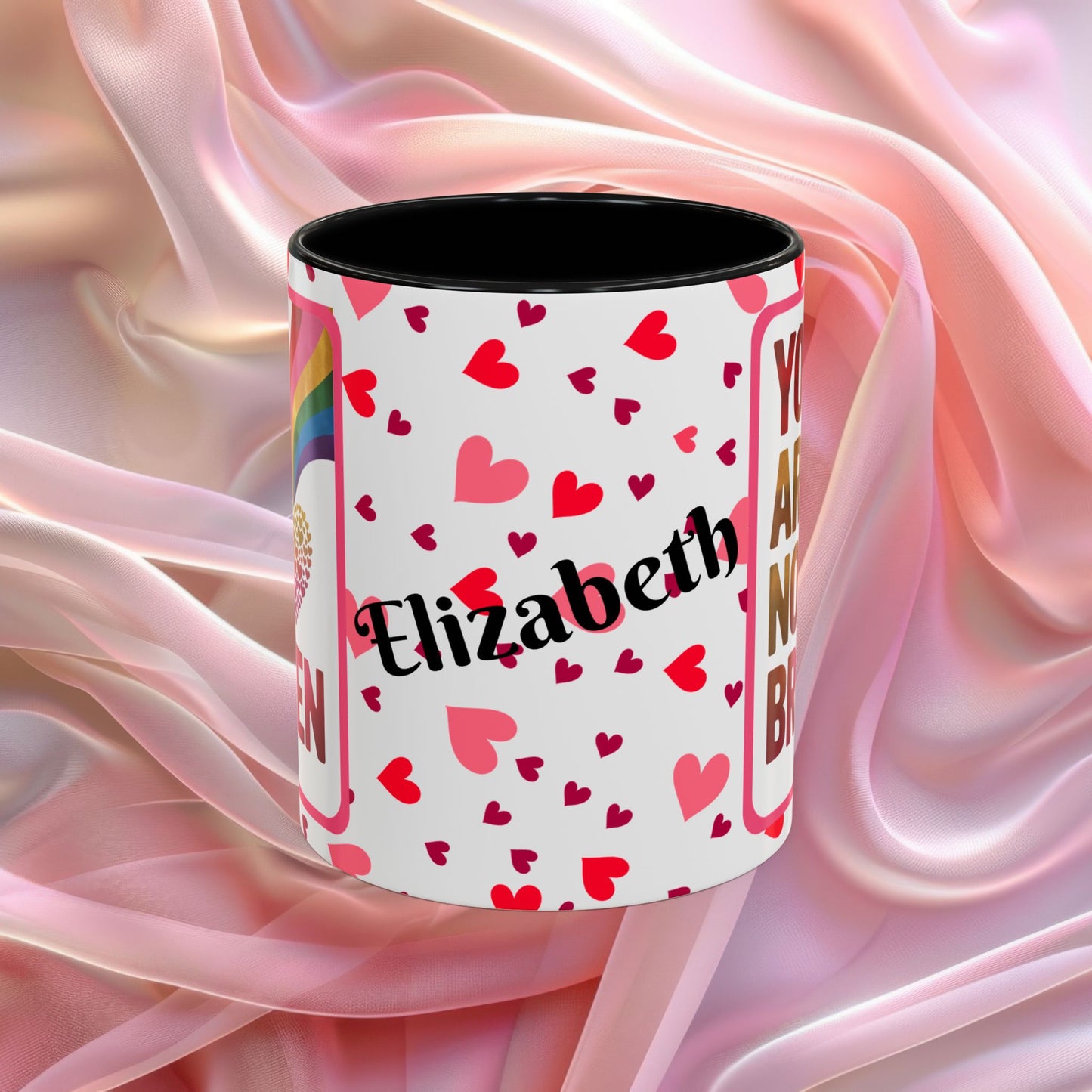 You Are Not Broken Valentines mug with healing message, supportive Valentine coffee cup