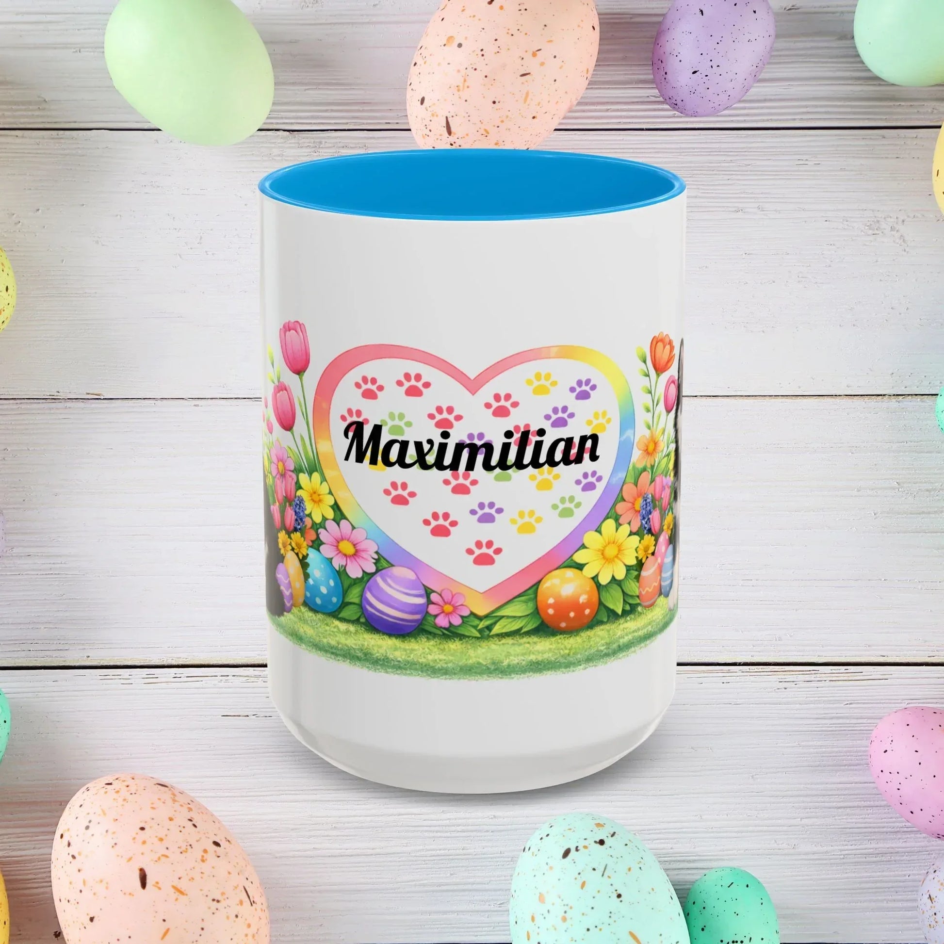 Shop our premium alaskan malamute black white puppy easter mug from MySisterIsASurvivor.