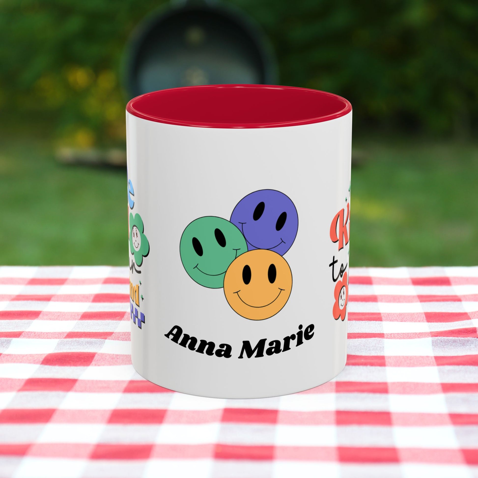 Be Kind to Your Mind - Personalized Retro Mental Wellness Mug for Mental Health Awareness & Self-Care