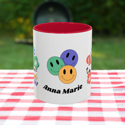 Be Kind to Your Mind - Personalized Retro Mental Wellness Mug for Mental Health Awareness & Self-Care