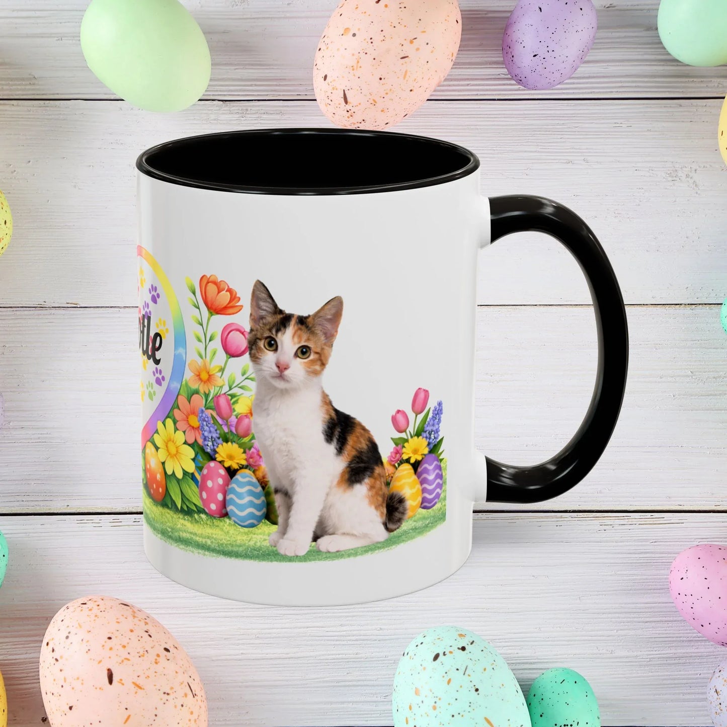 Shop our japanese bobtail kitten easter mug featuring the 11oz style option from MySisterIsASurvivor.