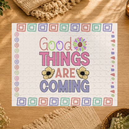 Good Things Are Coming - Affirmation Puzzle Gift for Survivors and Puzzle Lovers