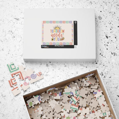 Tomorrow Needs You - Affirmation Puzzle Gift for Survivors and Puzzle Lovers