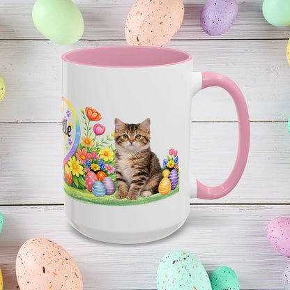 Shop our american bobtail kitten easter mug featuring the 15oz style option from MySisterIsASurvivor.