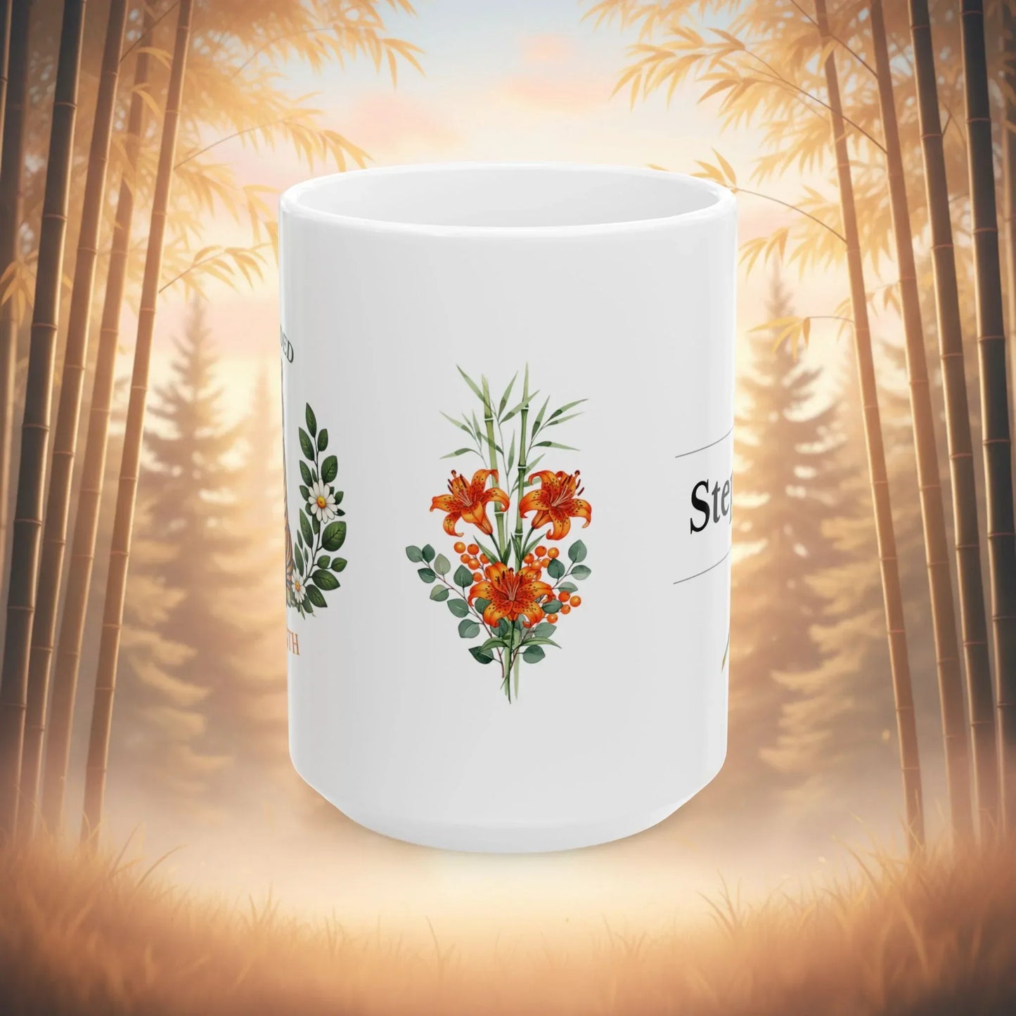 Shop our premium grounded strength tiger mug from MySisterIsASurvivor.