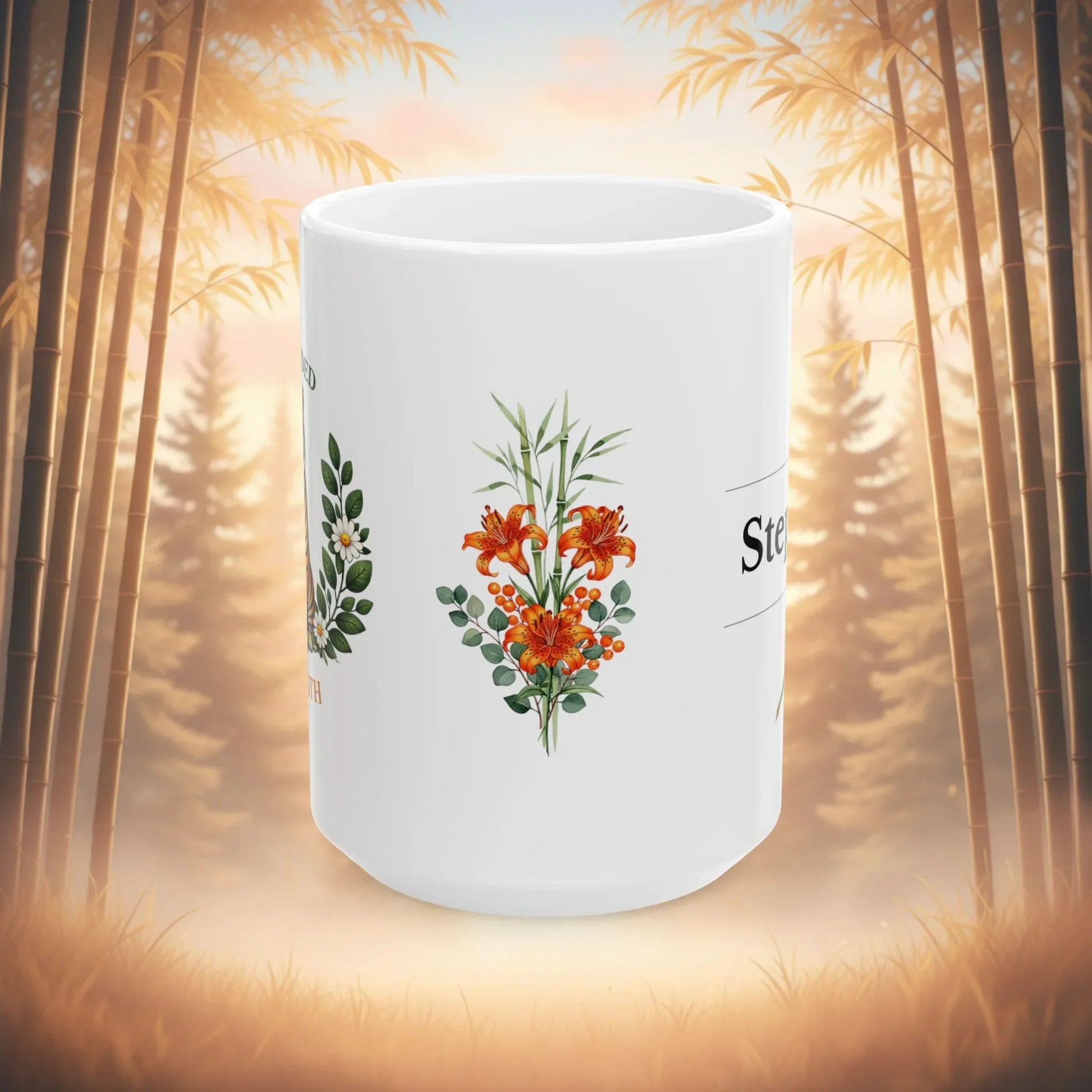 Shop our premium grounded strength tiger mug from MySisterIsASurvivor.