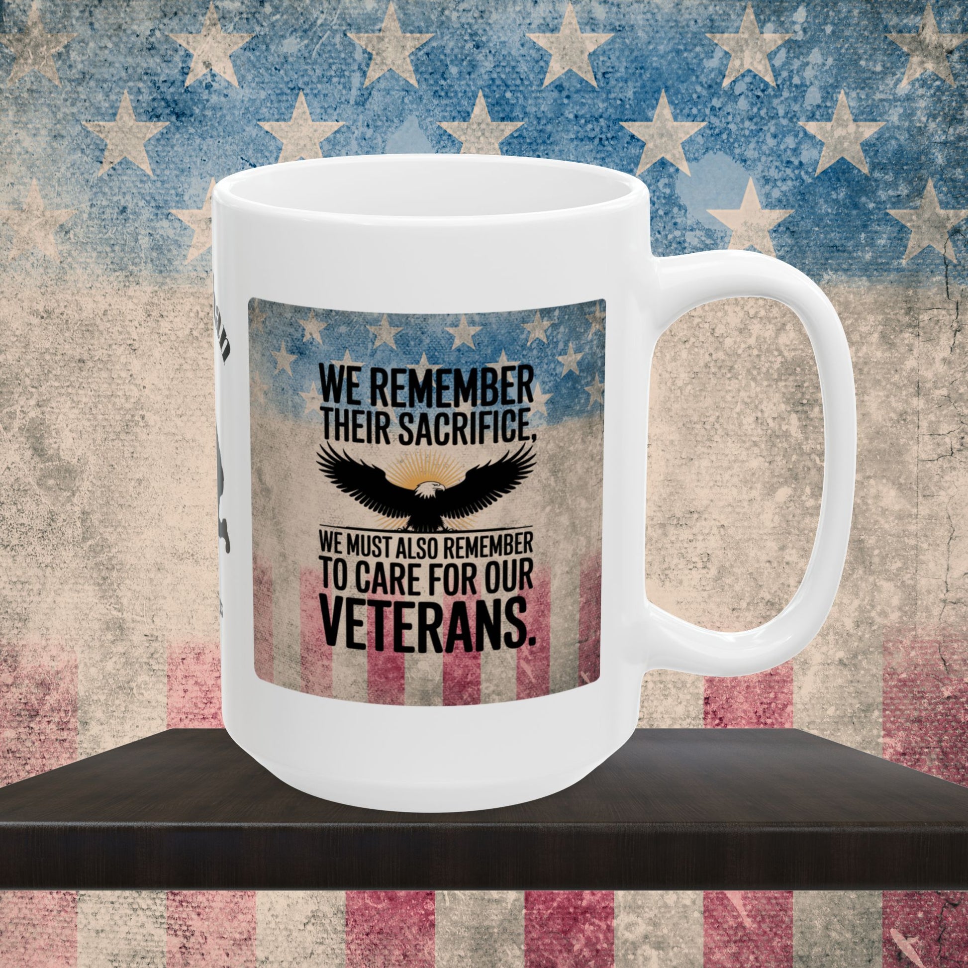Personalized Memorial Day Mug - "We Remember Their Sacrifice" PTSD Support Tribute