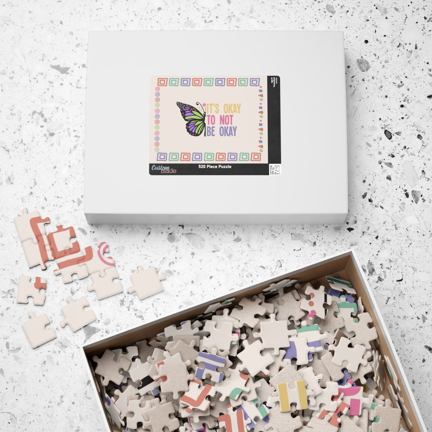It's Okay to Not Be Okay - Affirmation Puzzle Gift for Survivors and Puzzle Lovers