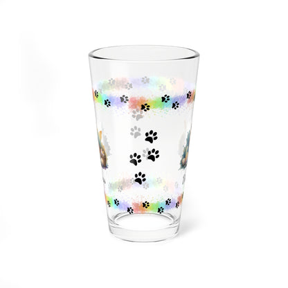 Shiba Inu Personalized Easter Puppy 16oz Pint Glass - Custom Dog Design, Mental Health Gift, Easter Décor, and Festive Celebrations