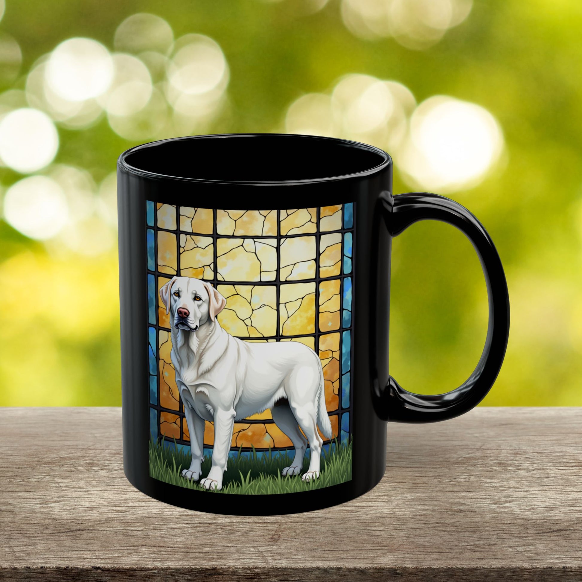 Labrador Retriever White personalized mug, custom dog coffee cup gift for Lab owners