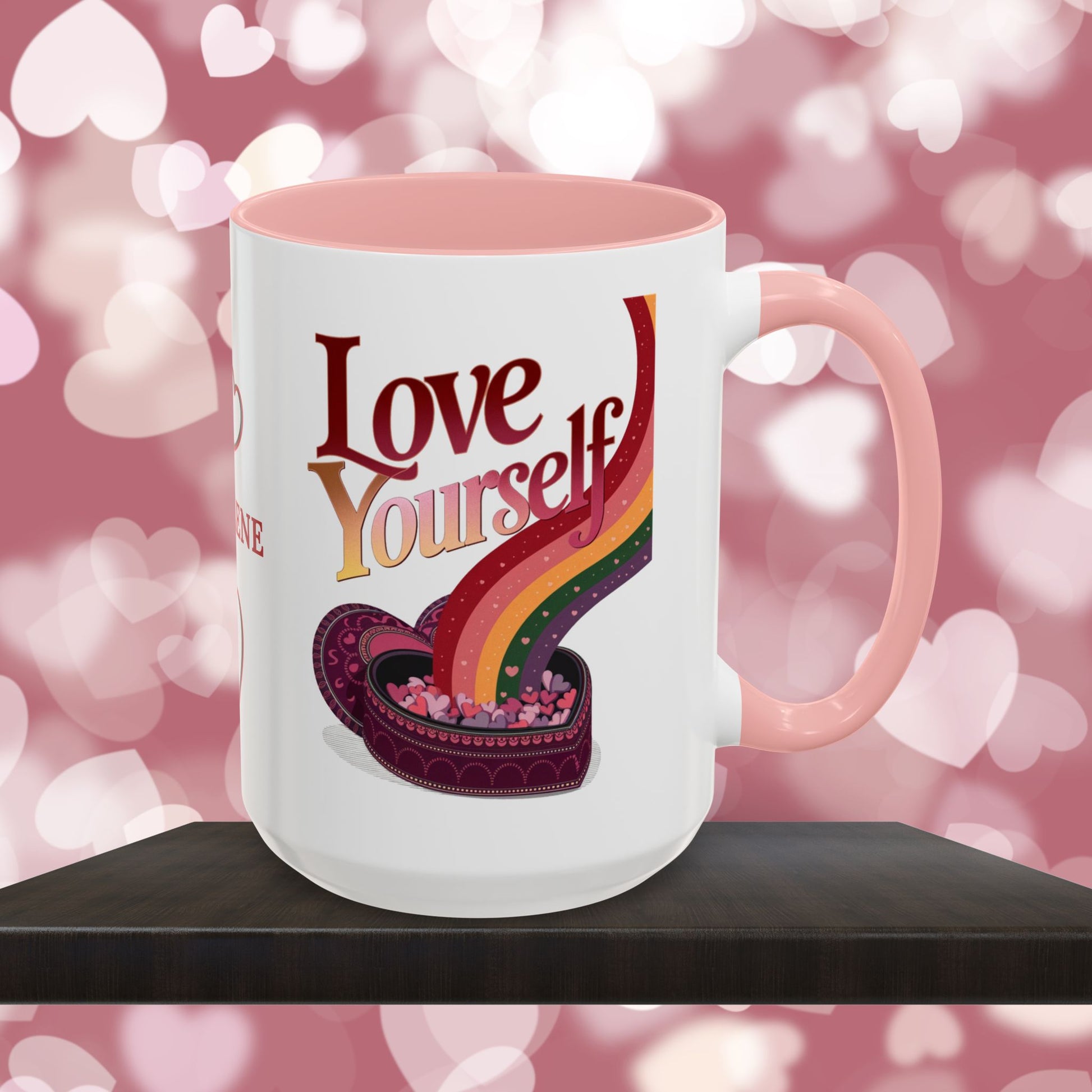 Love Yourself Mug: Personalized Valentine's Day Affirmation Mug – Inspiring Positivity and Emotional Wellness, 11oz or 15oz