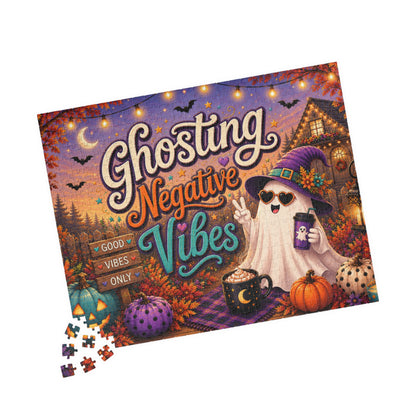 Ghosting Negative Vibes Halloween Puzzle