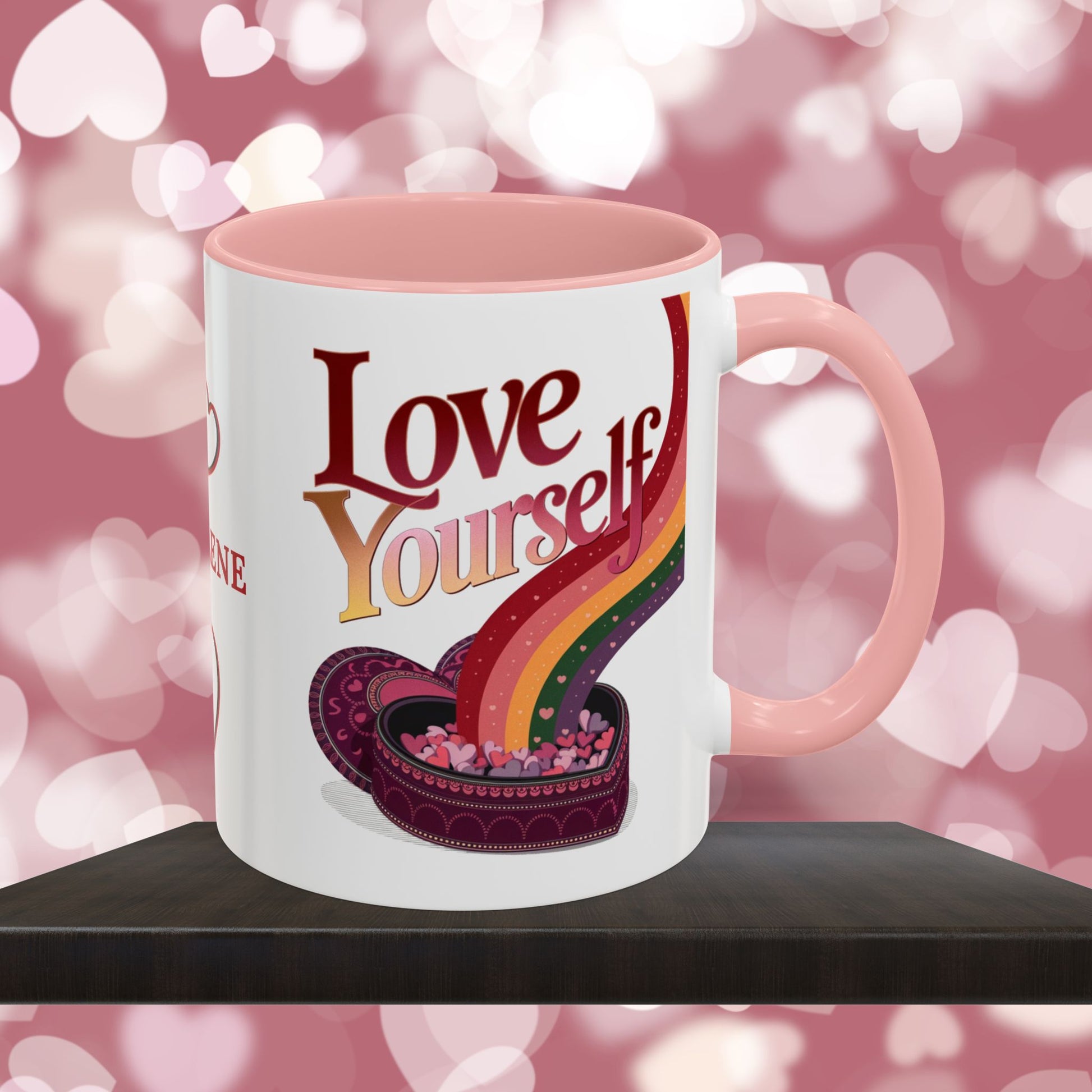 Love Yourself Mug: Personalized Valentine's Day Affirmation Mug – Inspiring Positivity and Emotional Wellness, 11oz or 15oz