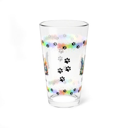 Yorkshire Terrier Personalized Easter Puppy 16oz Pint Glass - Custom Dog Design, Mental Health Gift, Easter Décor, and Festive Celebrations
