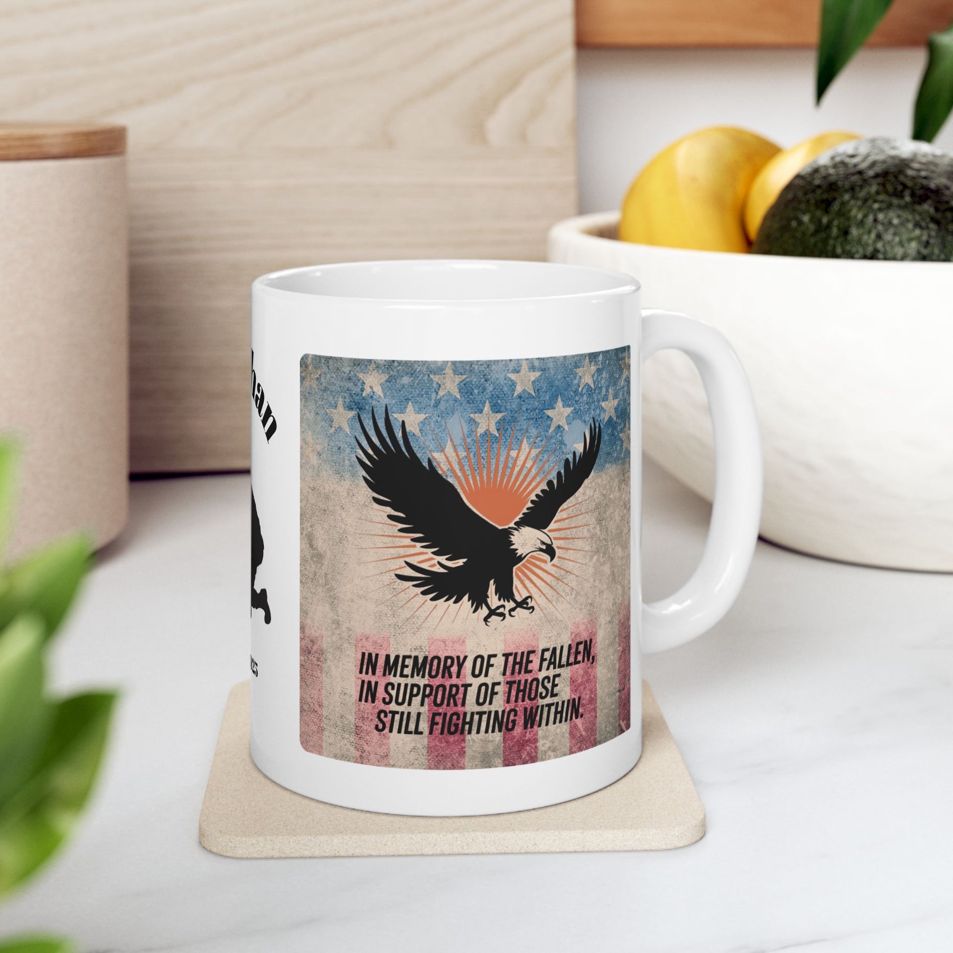 Personalized Memorial Day Mug - "In Memory Of The Fallen" PTSD Support Tribute