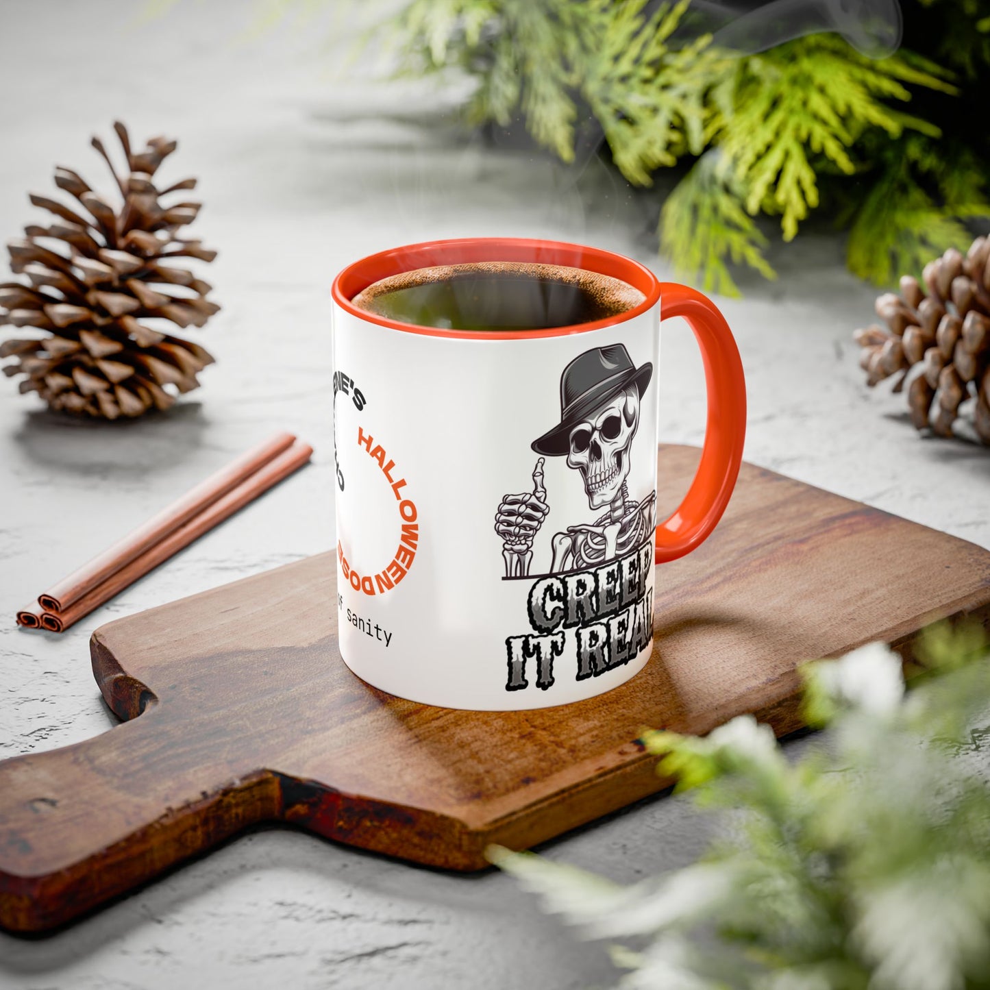 Creep It Real - Personalized Halloween Mug for Funny Skeleton Lovers & Halloween Humor