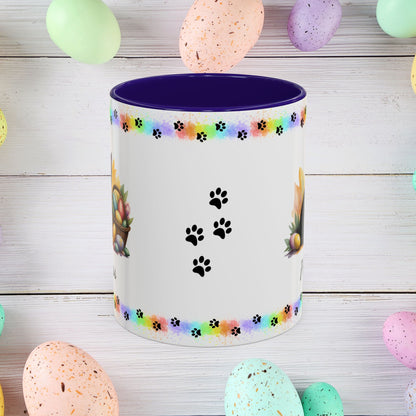 Bombay: Personalized Easter Kitten Coffee Mug - Adorable Cat Design, Mental Health Gift, 11oz & 15oz, 12 Color Choices, Easter Gifts & Décor