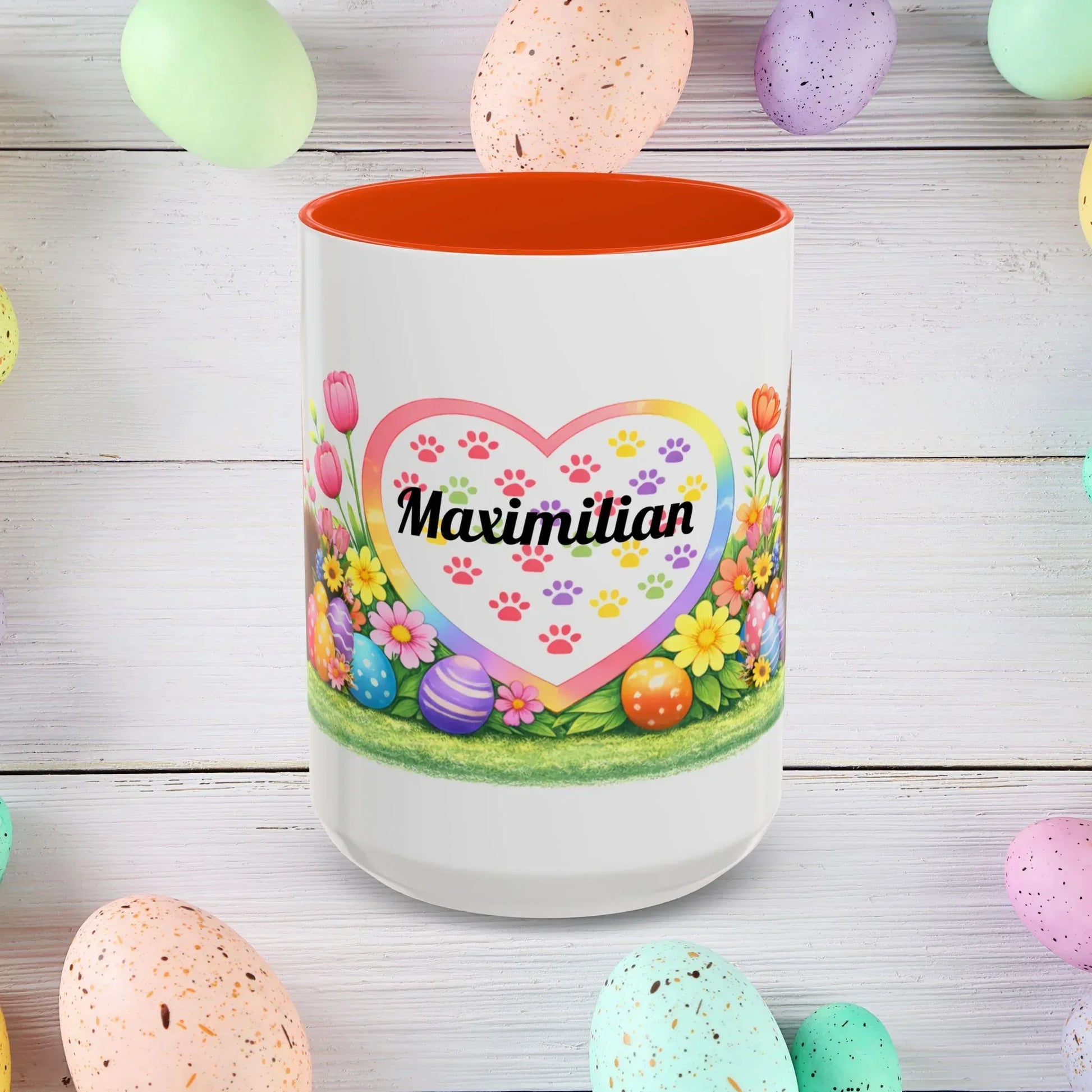 Shop our premium pomeranian chocolate puppy easter mug from MySisterIsASurvivor.