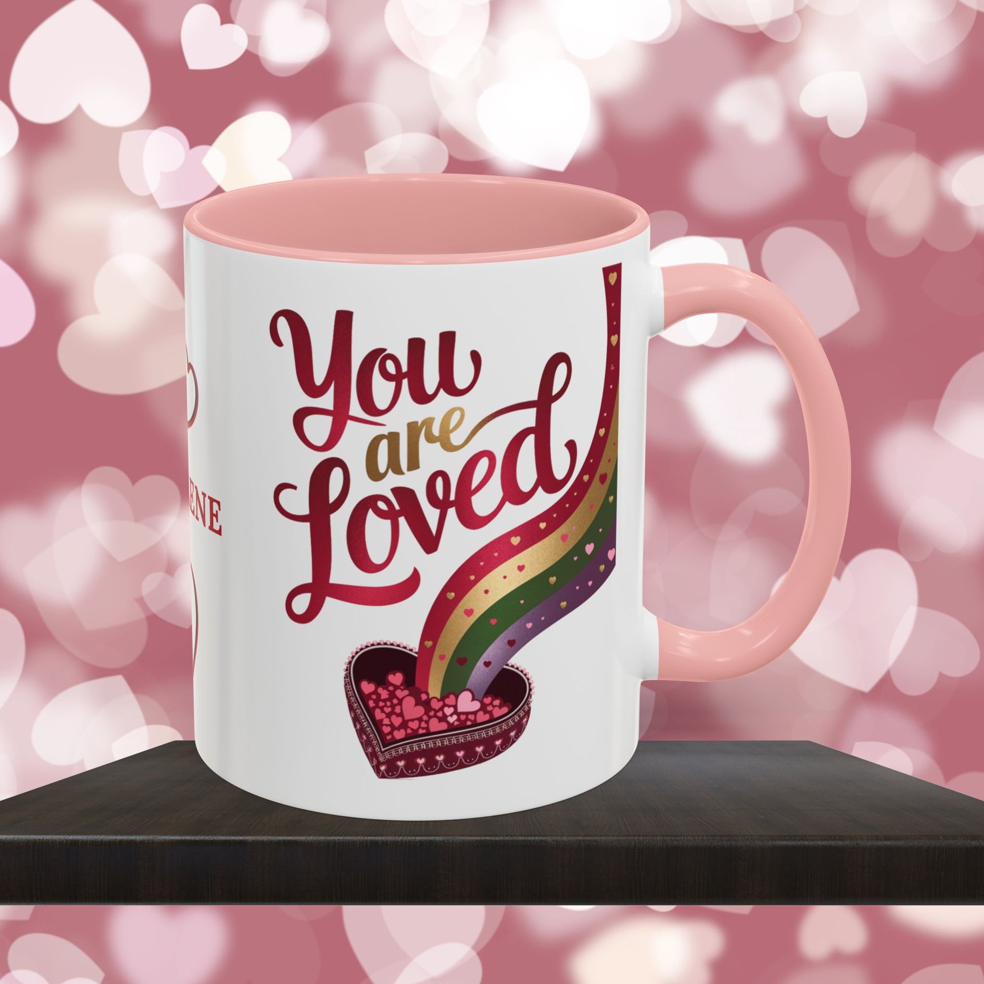 You Are Loved: Personalized Valentine's Day Affirmation Mug – Inspiring Positivity and Emotional Wellness, 11oz or 15oz