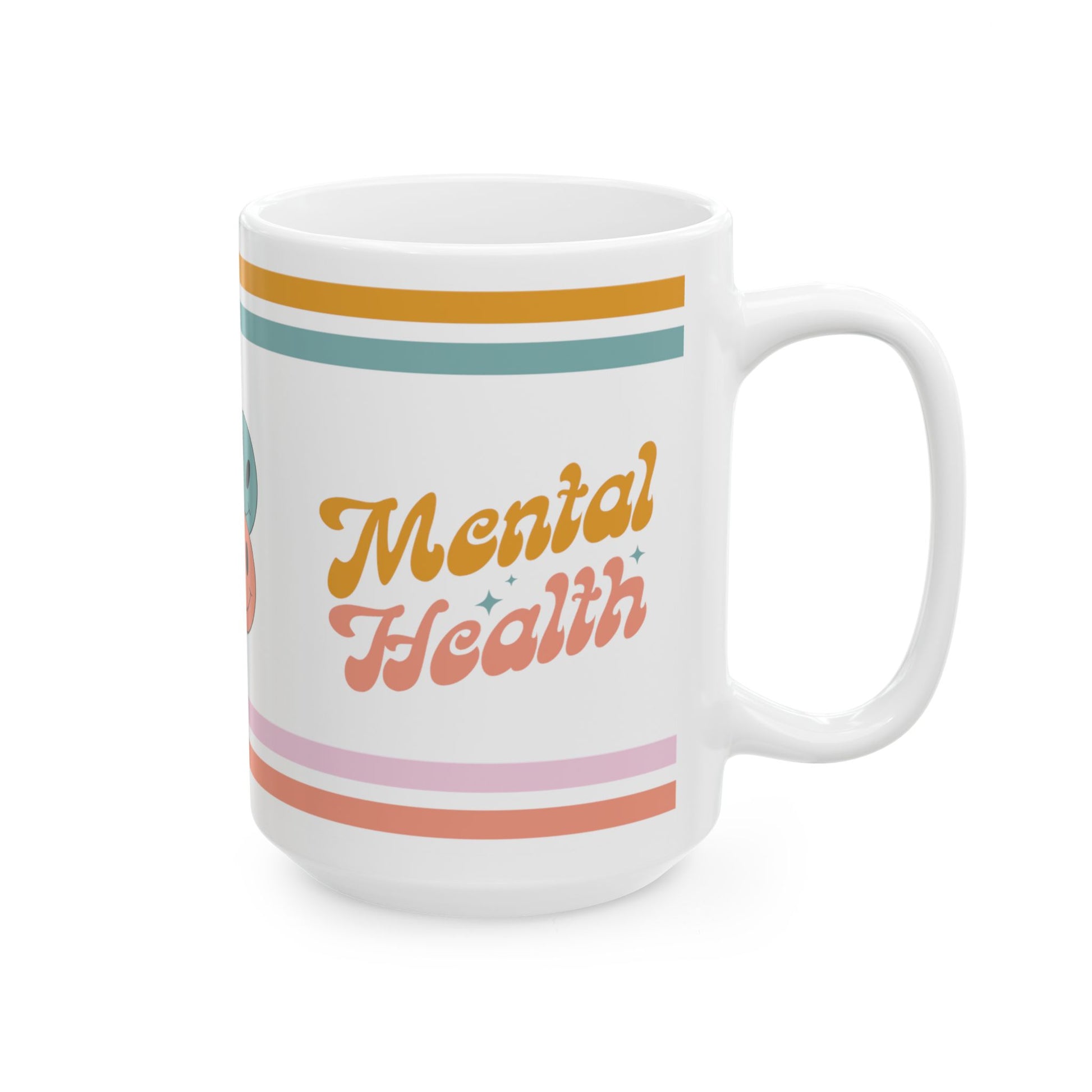 Mental Health Retro Ceramic Mug, (11oz, 15oz)