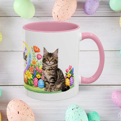 Shop our maine coon kitten easter mug featuring the 11oz style option from MySisterIsASurvivor.